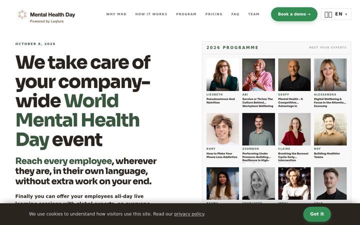 Screenshot of mentalhealthday.com