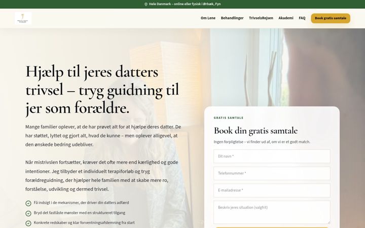 Screenshot di mentalvaekstterapi.dk