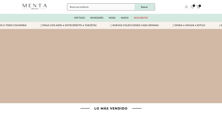 Screenshot of mentamoda.co