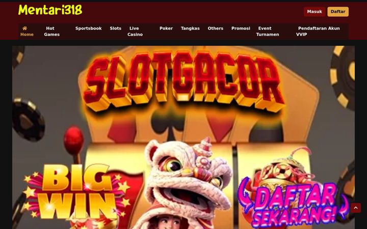 Screenshot of mentari318.com