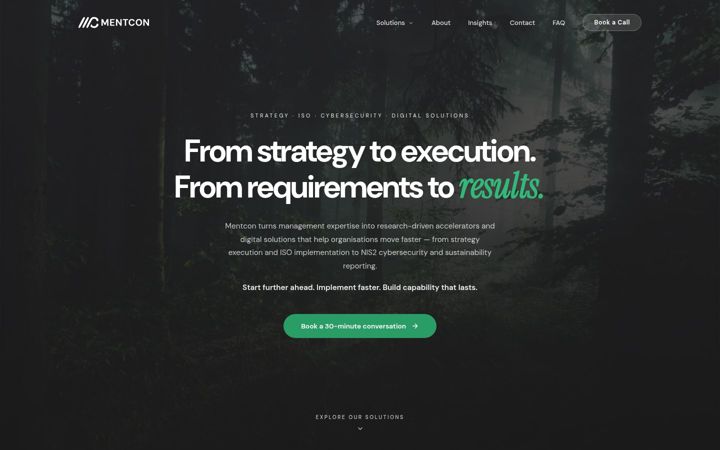 Screenshot of mentcon.com