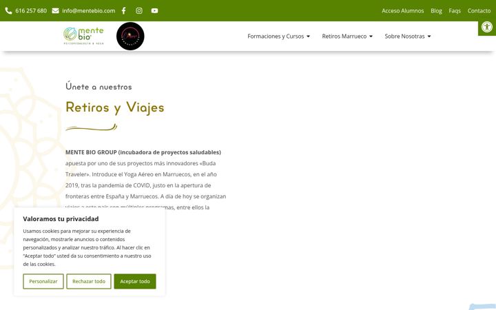 Screenshot of mentebio.com