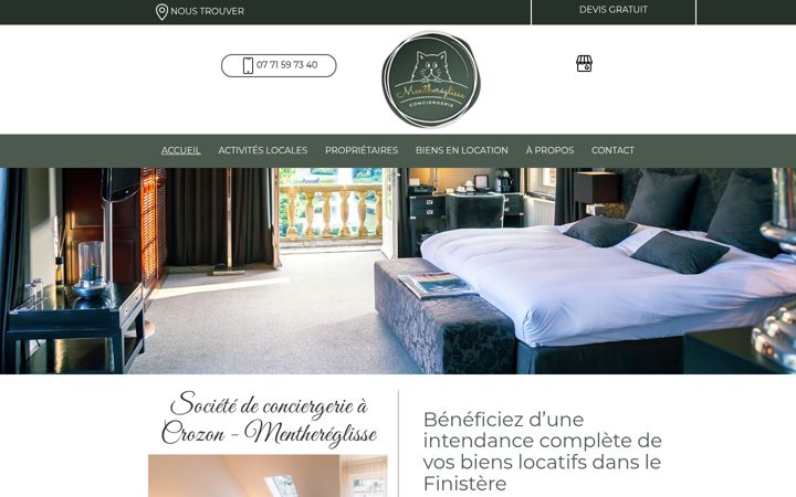 Screenshot of menthereglisse-conciergerie.com