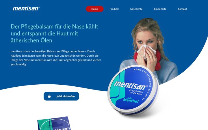 Screenshot van mentisan.de