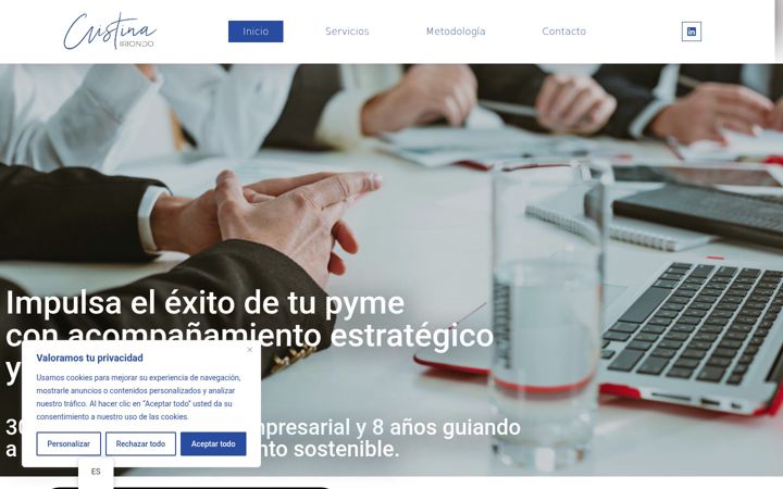 Screenshot of mentoracristinairiondo.com
