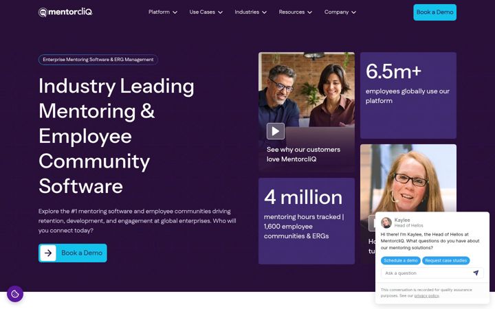 Screenshot of mentorcliq.com