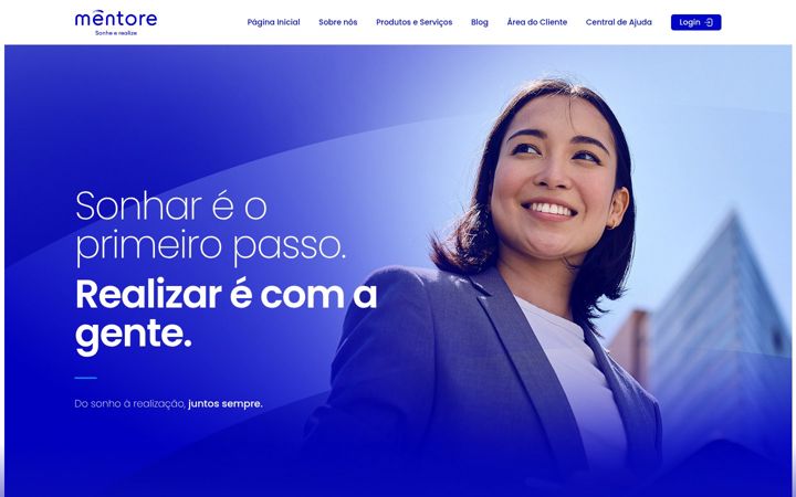 Екранна снимка на mentorebank.com.br