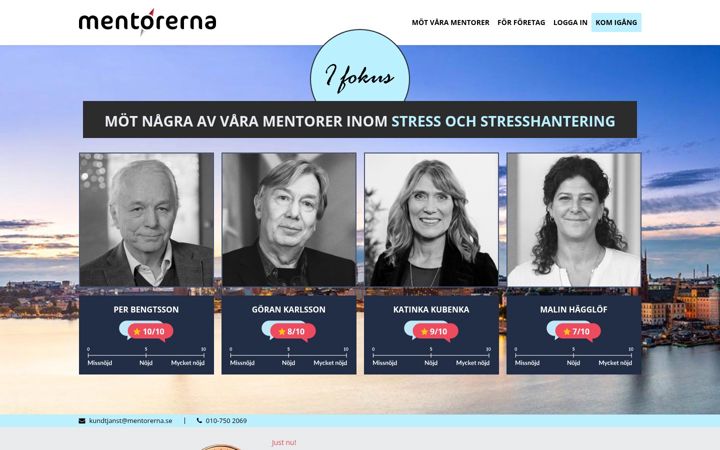 Zrzut ekranu mentorerna.se