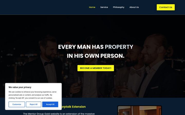 Screenshot of mentorgroupgold.com