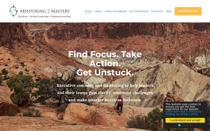 Screenshot of mentoring2mastery.com