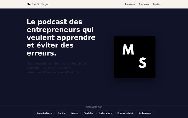 Screenshot of mentorstrategie.com