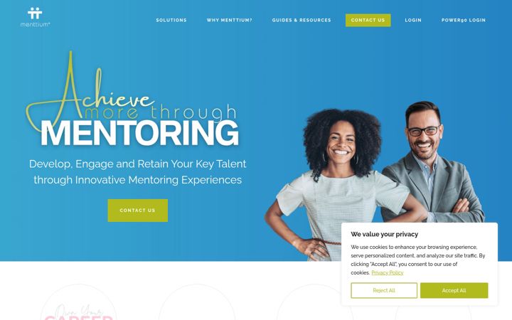 Screenshot of menttium.com