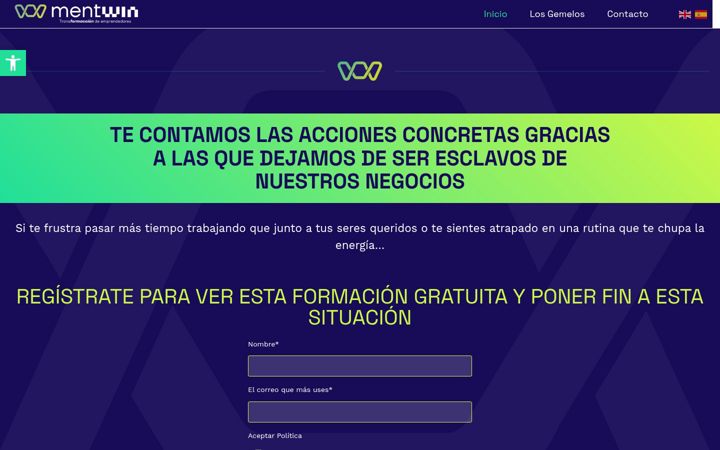 Screenshot of mentwinformaccion.com