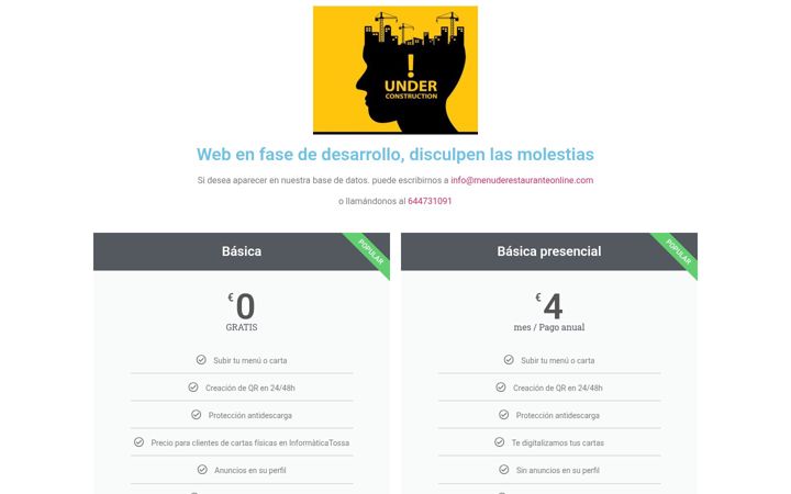 Screenshot of menuderestauranteonline.com