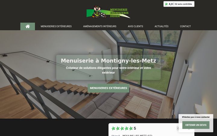 Screenshot of menuiserie-didier-avis.com