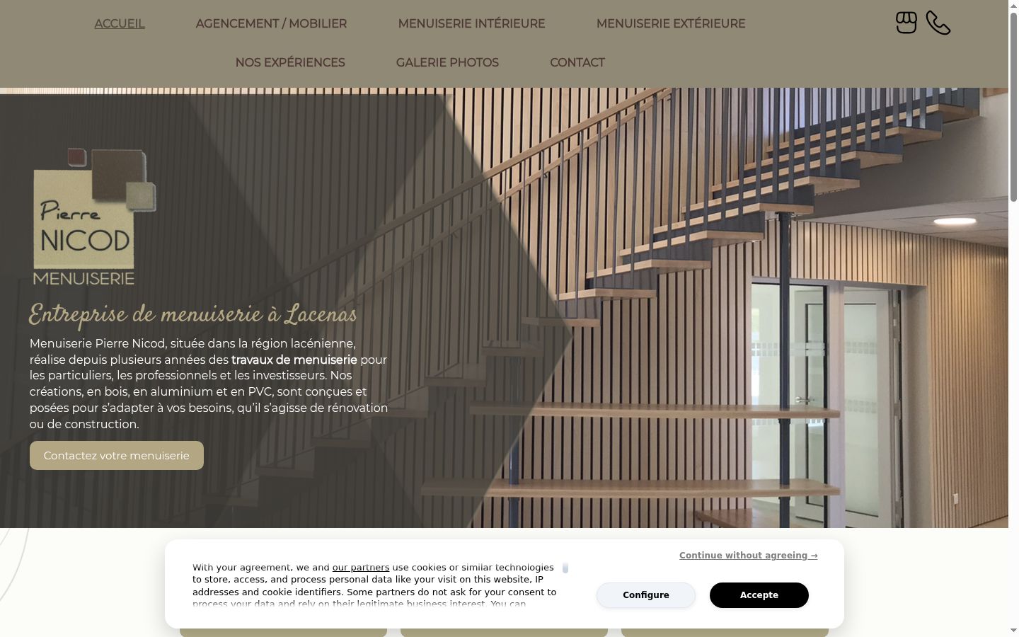 Screenshot tal-banner tal-kunsens muri qabel kwalunkwe interazzjoni
