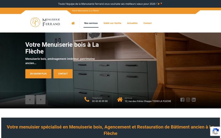 Screenshot of menuiserieferrand.com
