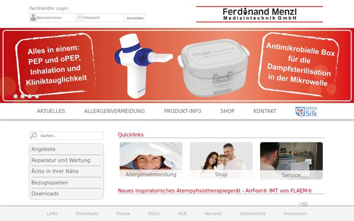 Screenshot of menzl.com