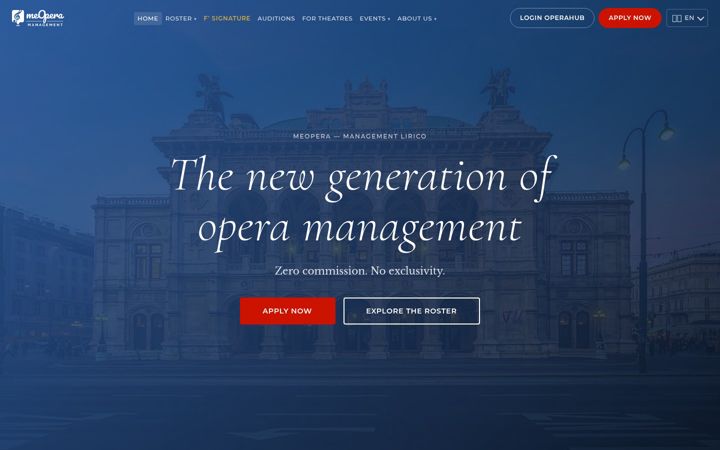 Screenshot of meopera.com