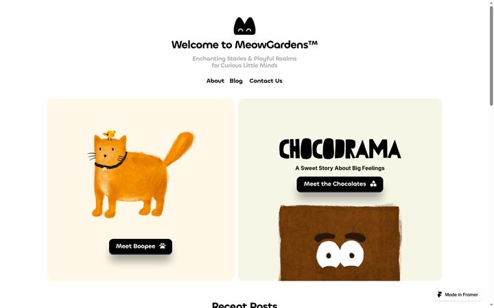 Screenshot of meowgardens.com