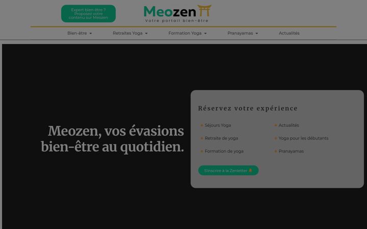 Screenshot of meozen.com