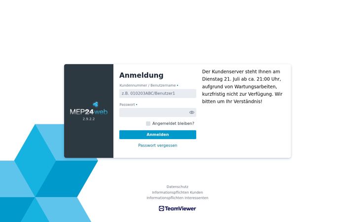 Screenshot of mep24web.de