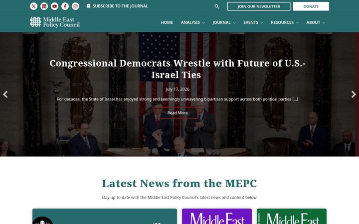 Screenshot of mepc.org