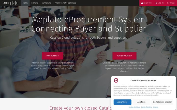 Screenshot of meplato.com
