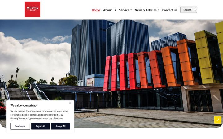 Screenshot of mepormedia.com