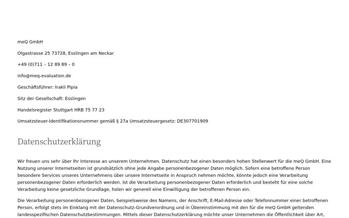 Screenshot of meq-evaluation.com