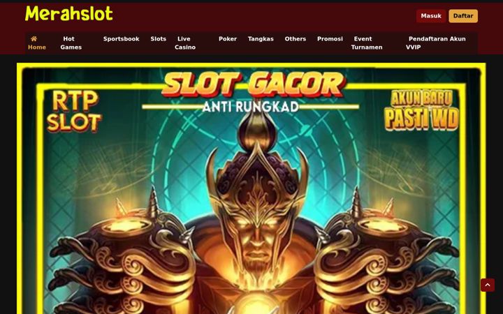 Screenshot of merahslots.com