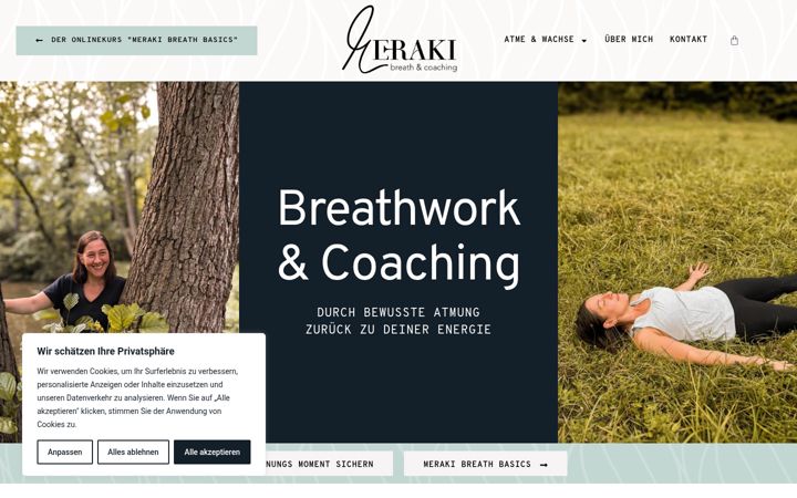 Screenshot of merakibreath.com