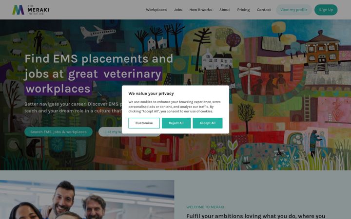 Screenshot of merakiinitiative.com