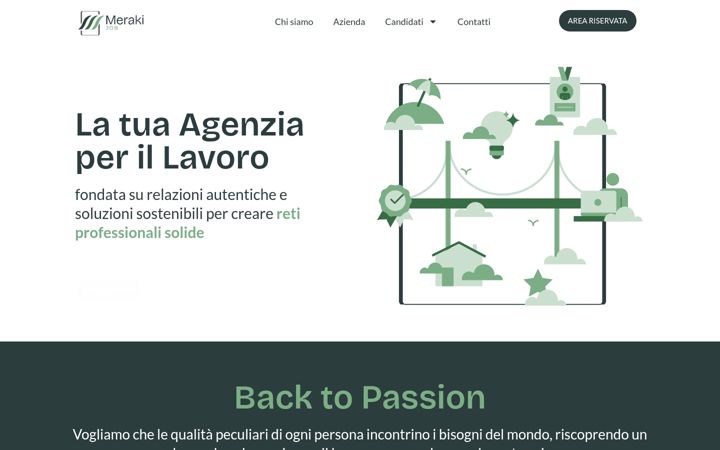 Screenshot di merakijob.com