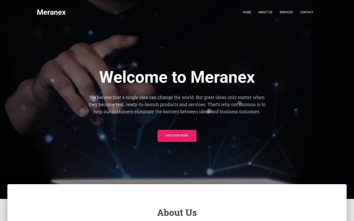 Screenshot of meranex.com