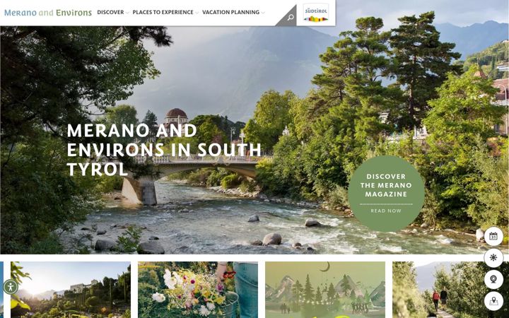 Screenshot of merano-suedtirol.it