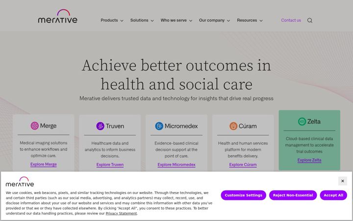 Screenshot of merative.com