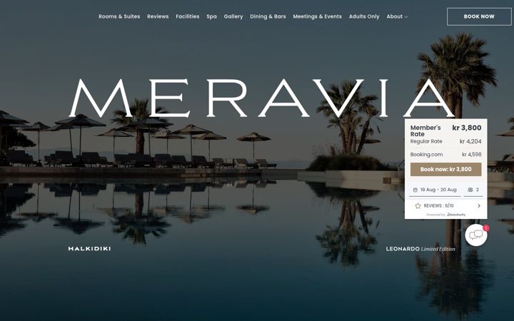 Screenshot of meravia-halkidiki.com