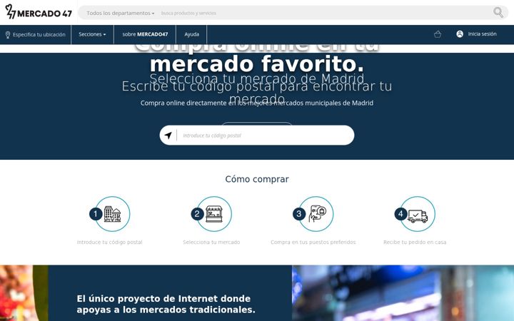 Screenshot of mercado47.com