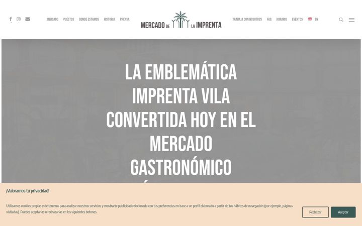 Screenshot of mercadodelaimprenta.com