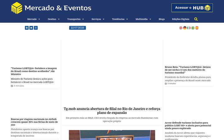 Screenshot of mercadoeeventos.com.br