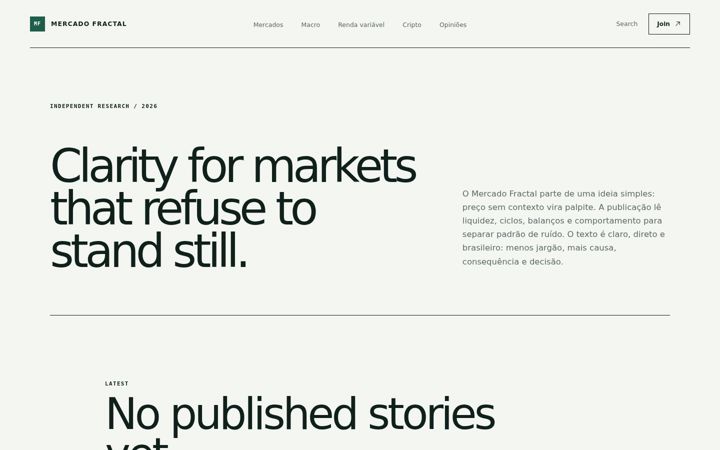 Screenshot of mercadofractal.com