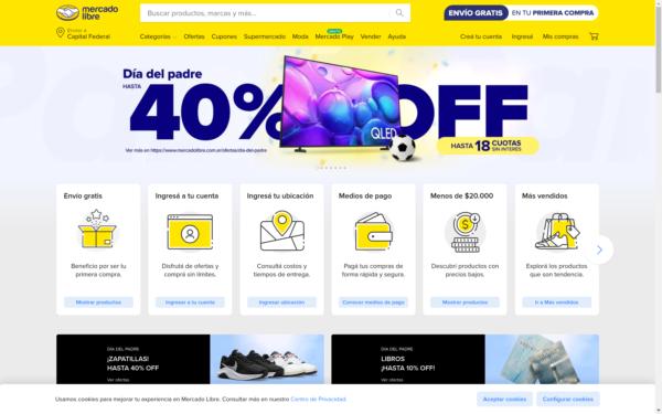 Screenshot of mercadolibre.com.ar