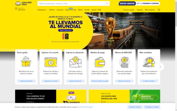 Screenshot of mercadolibre.com.co