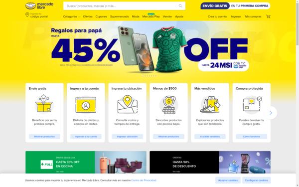 Screenshot of mercadolibre.com.mx