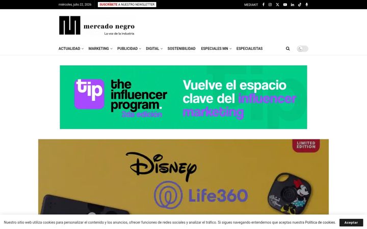 Screenshot of mercadonegro.pe