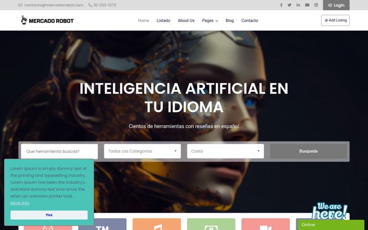 Screenshot of mercadorobot.com