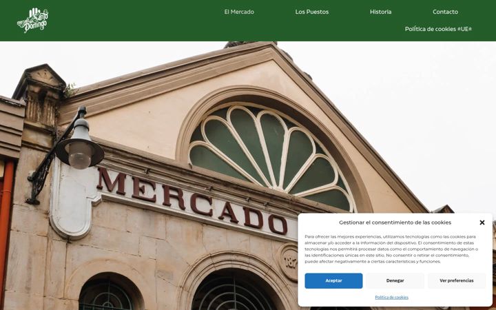 Screenshot of mercadosantodomingo.com
