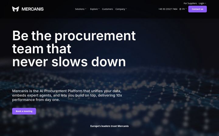 Screenshot of mercanis.com