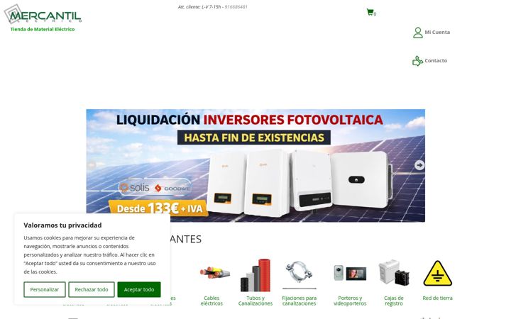 Screenshot of mercantilelectrico.com